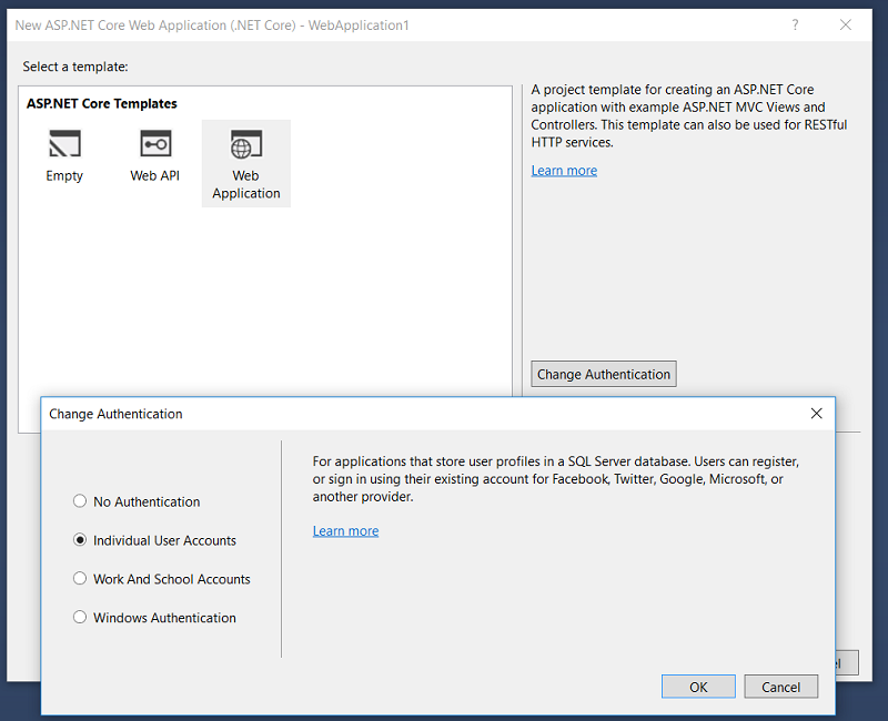 Create ASP.NET Core Project Create ASP.NET Core Project